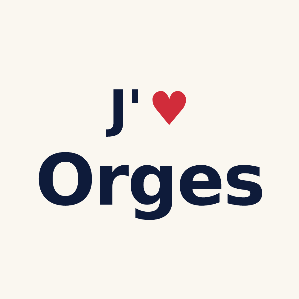 Tasse personnalisée Orges — design « J'aime Orges » imprimé sur la tasse
