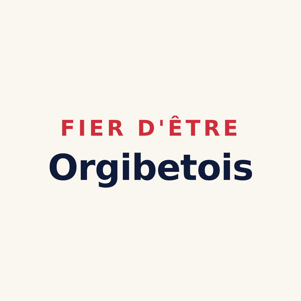 Tasse « Fier d'être Orgibetois » — design pour Orgibet