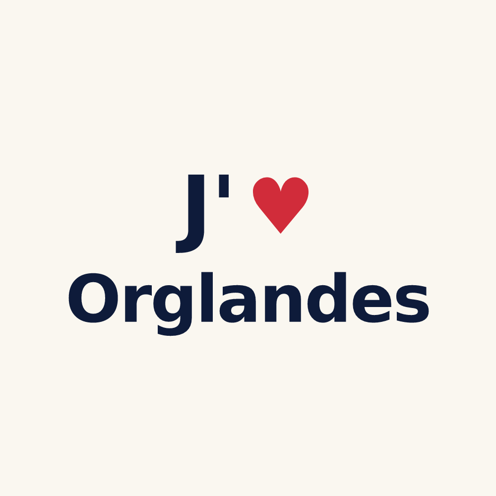 Tasse personnalisée Orglandes — design J'aime Orglandes