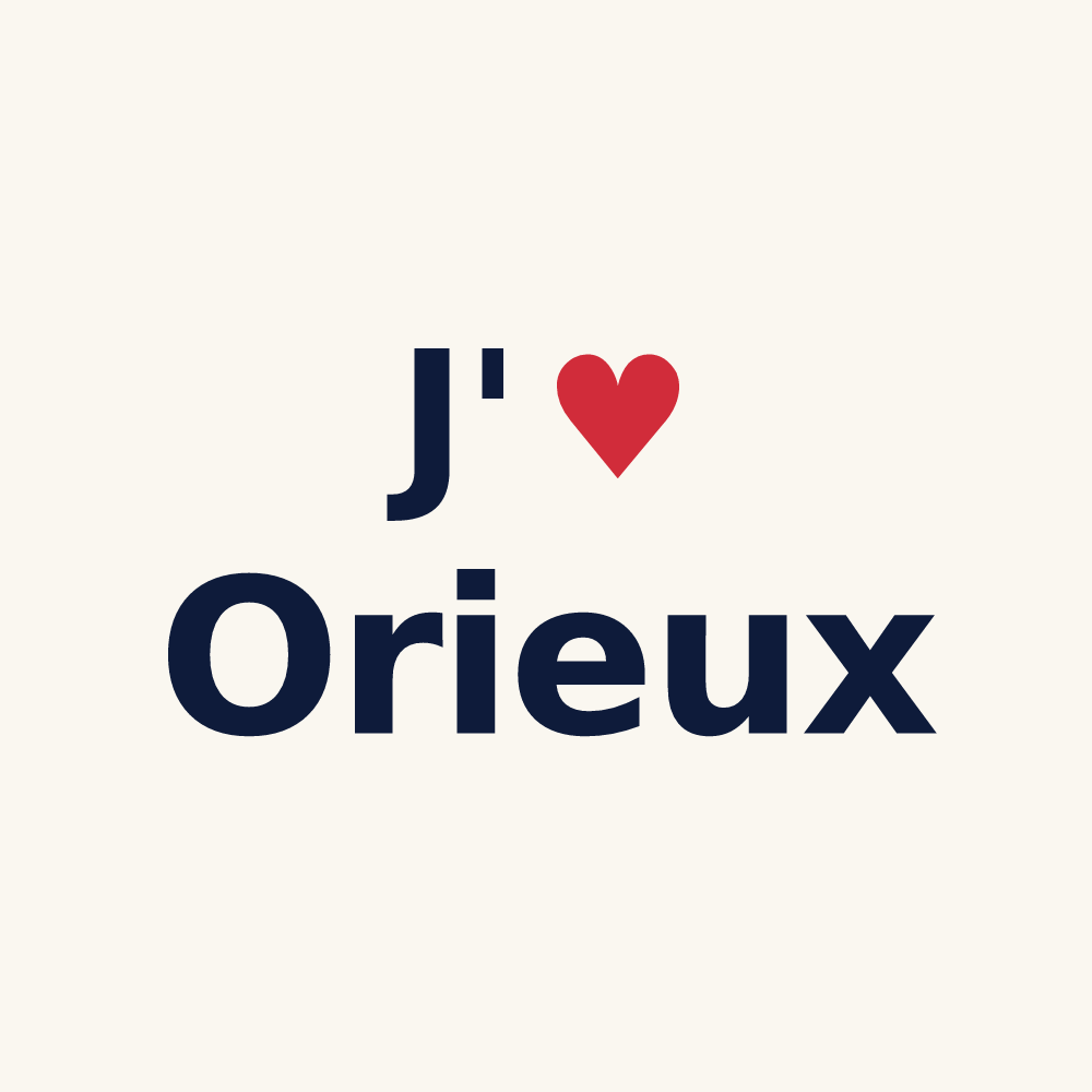 Tasse personnalisée Orieux — design J'aime Orieux