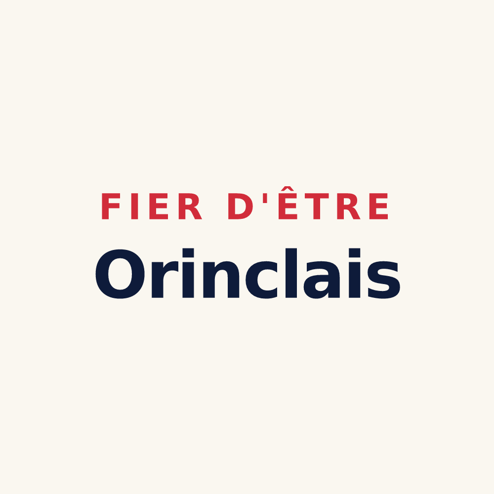 Tasse « Fier d'être Orinclais » — design pour Orincles