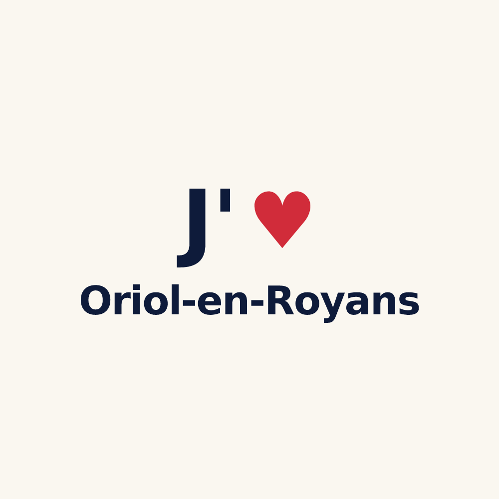 Tasse personnalisée Oriol-en-Royans — design J'aime Oriol-en-Royans