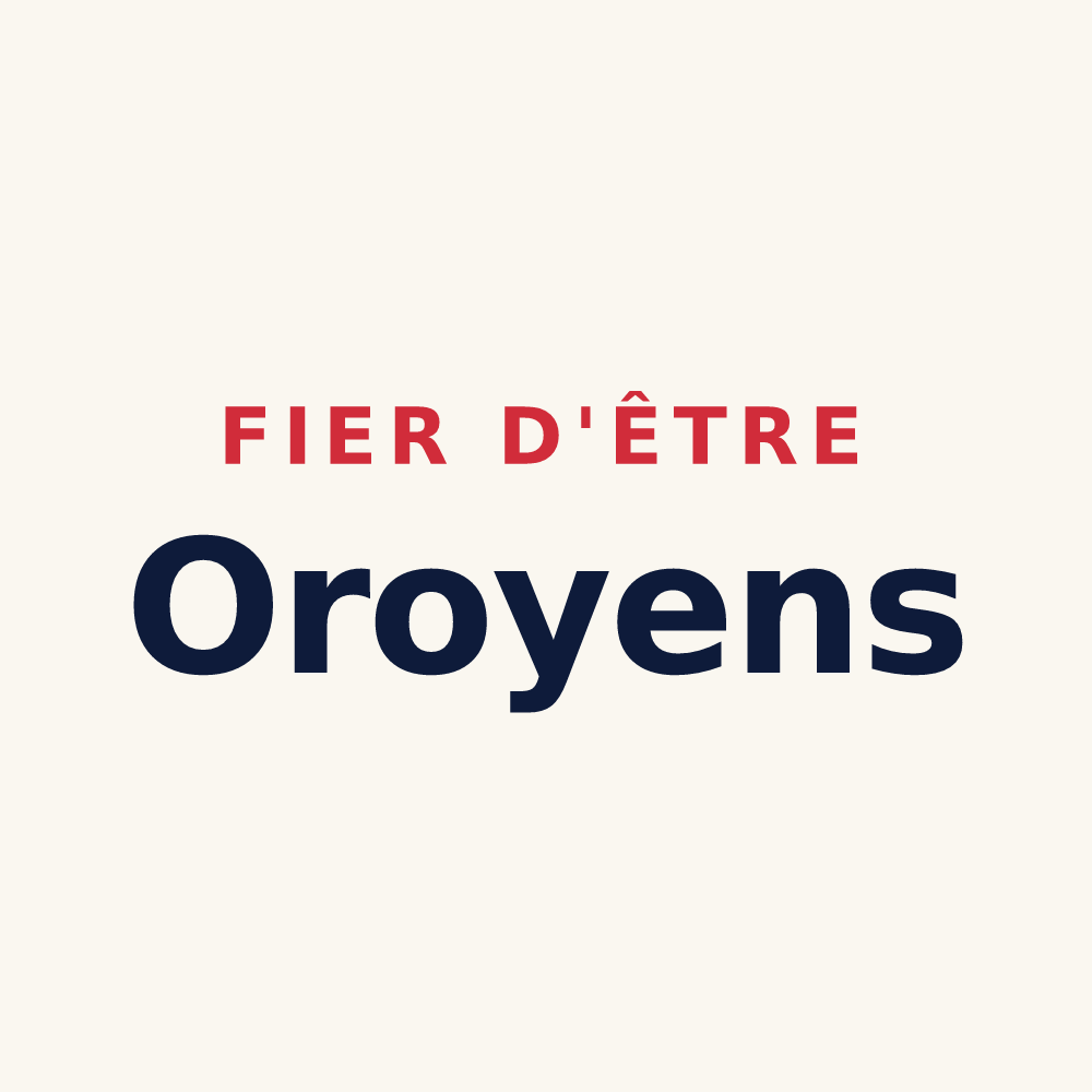 Tasse « Fier d'être Oroyens » — design pour Oriol-en-Royans