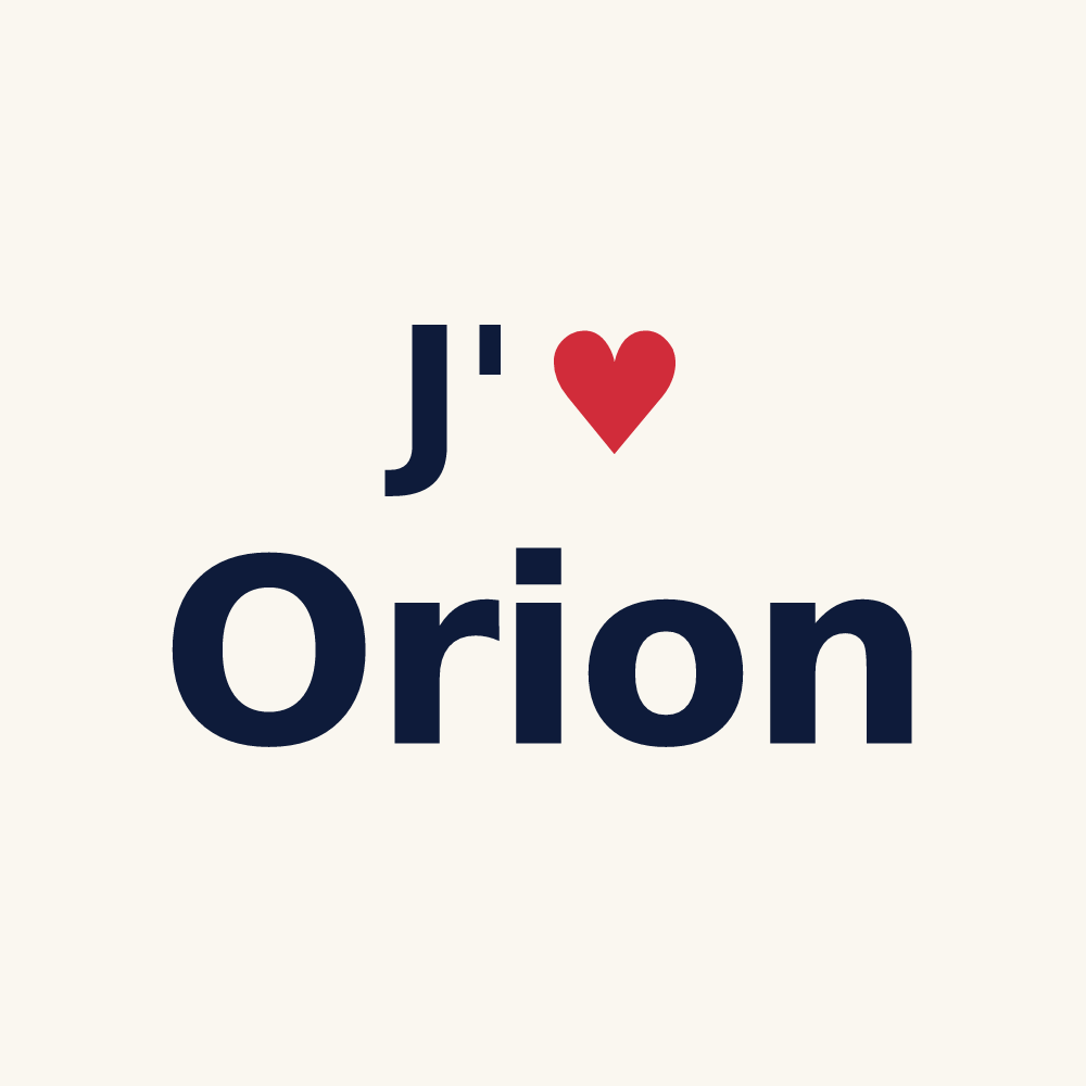 Tasse personnalisée Orion — design J'aime Orion