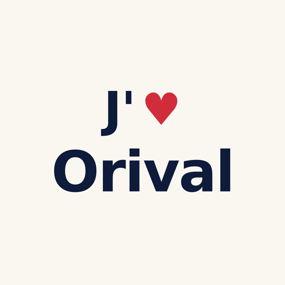 Tasse personnalisée Orival — design J'aime Orival