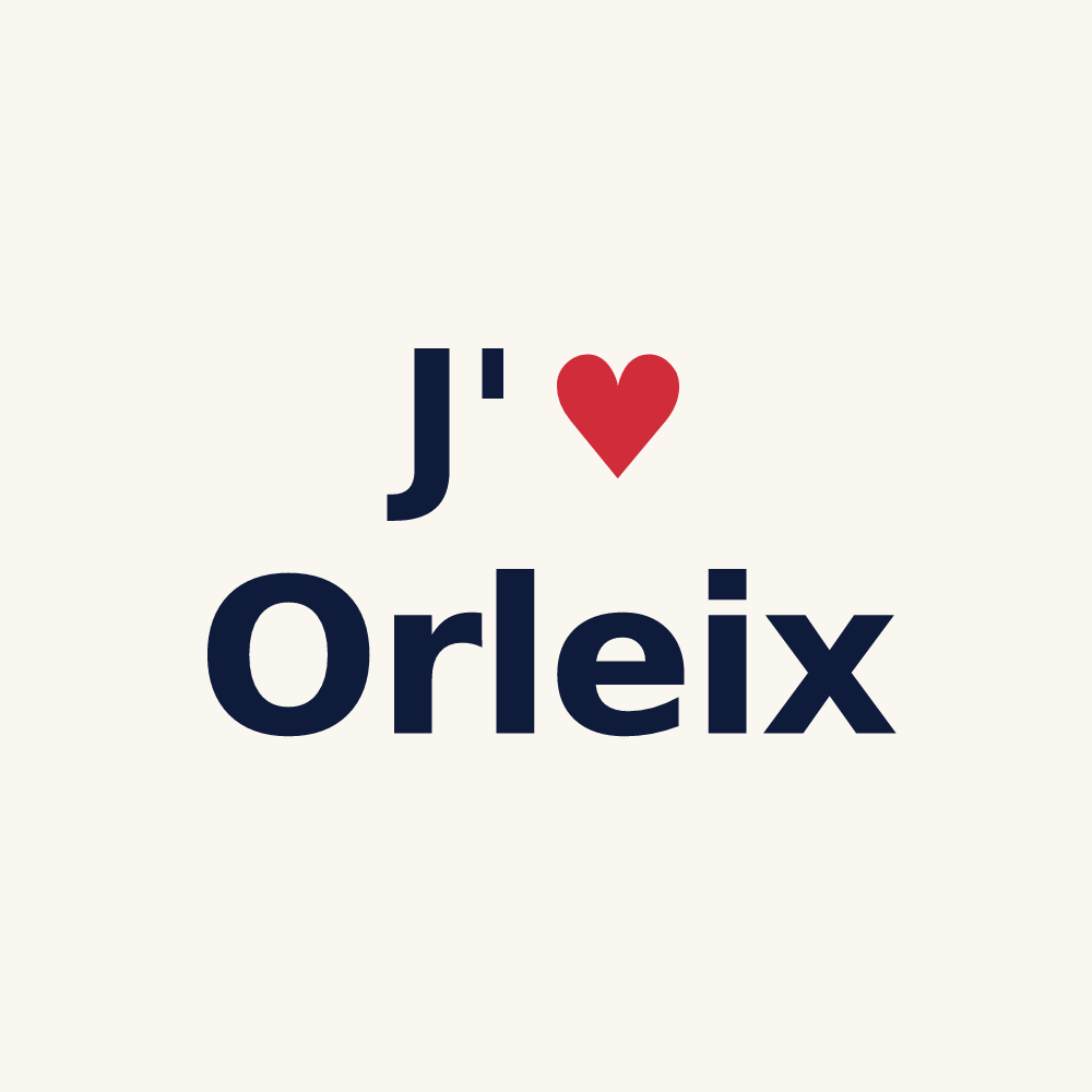 Tasse personnalisée Orleix — design J'aime Orleix
