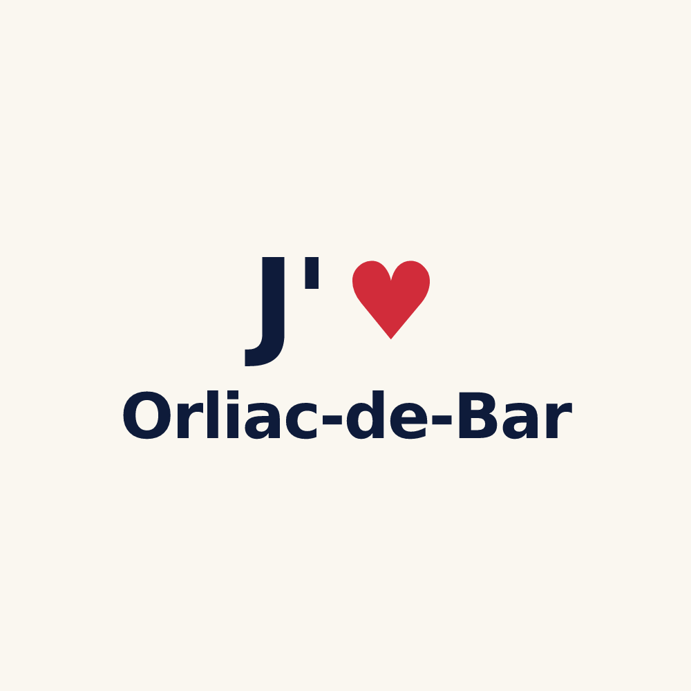 Tasse personnalisée Orliac-de-Bar — design J'aime Orliac-de-Bar