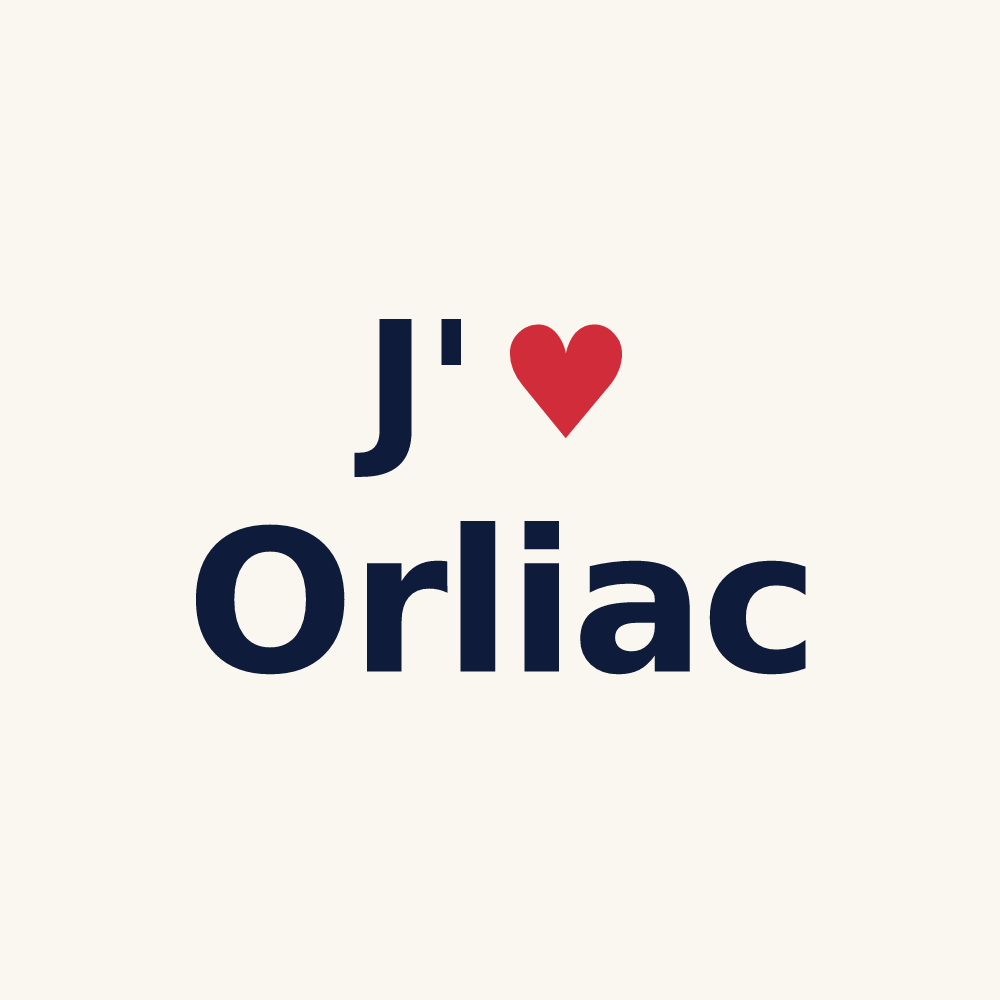 Tasse personnalisée Orliac — design J'aime Orliac