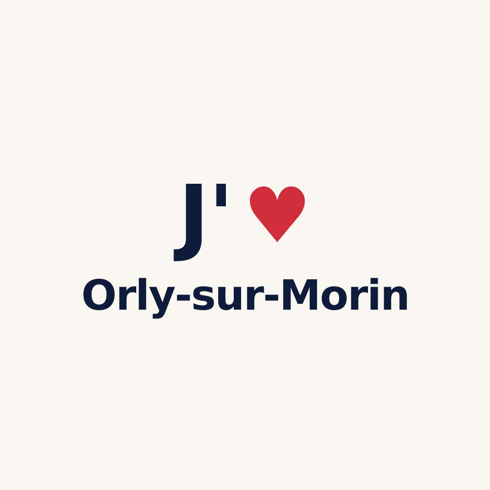 Tasse personnalisée Orly-sur-Morin — design J'aime Orly-sur-Morin