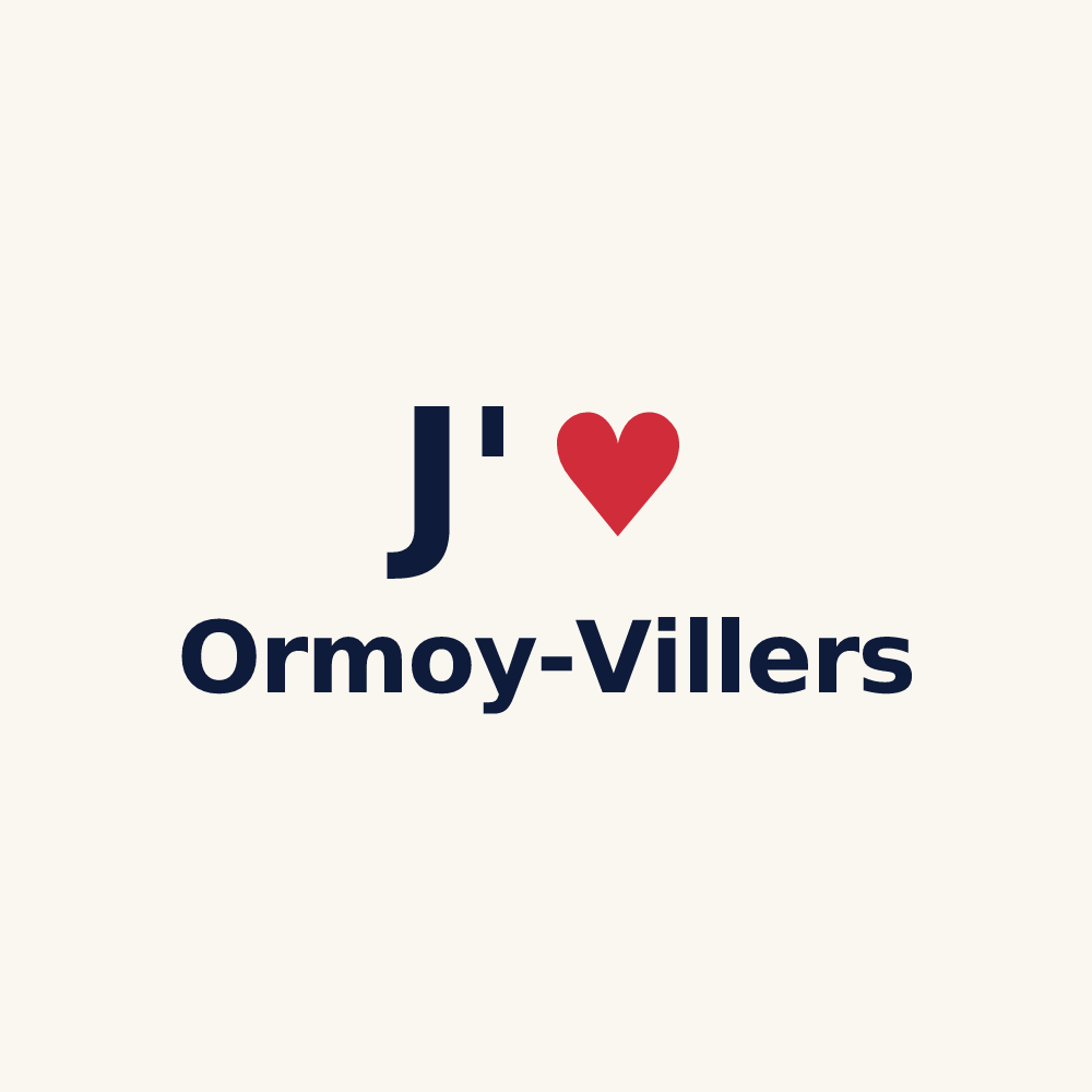 Tasse personnalisée Ormoy-Villers — design J'aime Ormoy-Villers