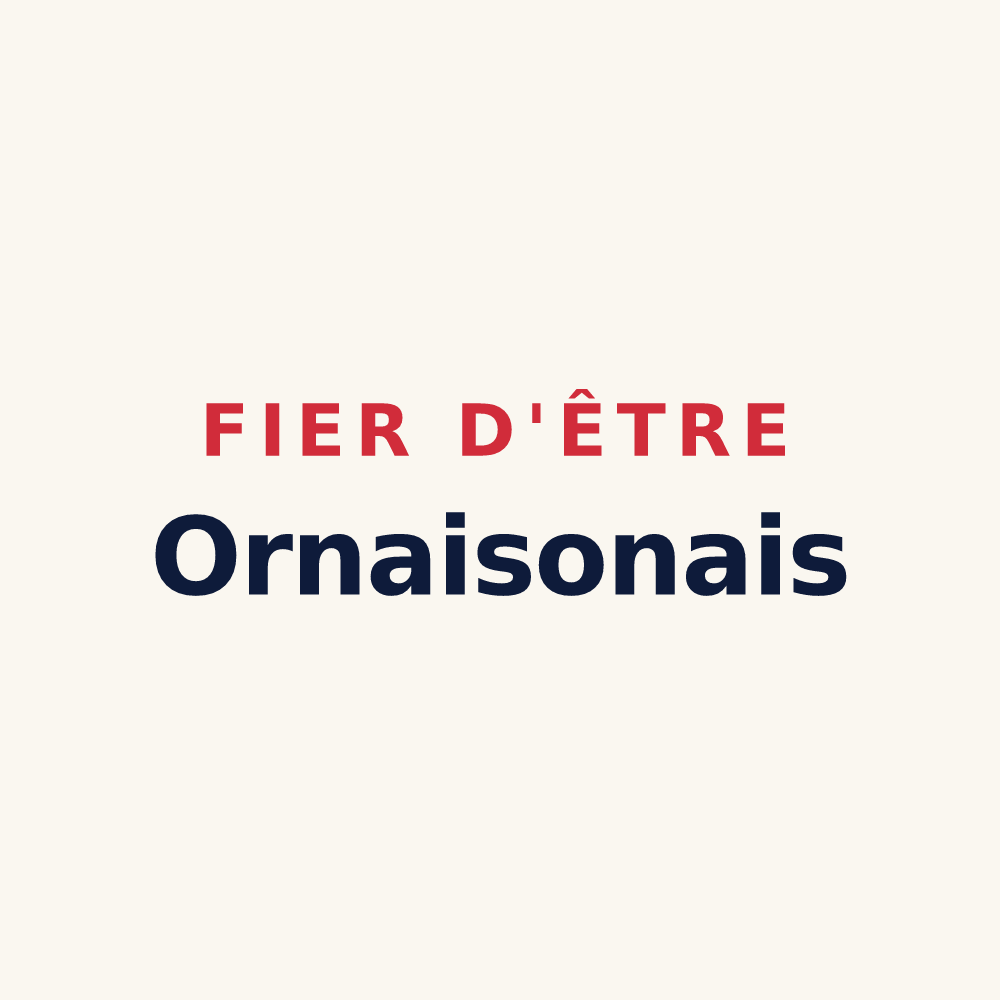 Tasse « Fier d'être Ornaisonais » — design pour Ornaisons