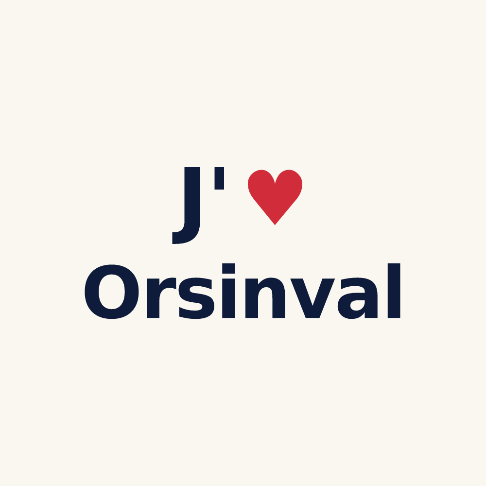 Tasse personnalisée Orsinval — design J'aime Orsinval