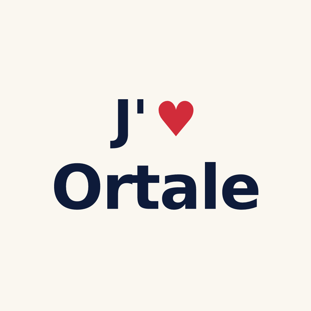 Tasse personnalisée Ortale — design J'aime Ortale