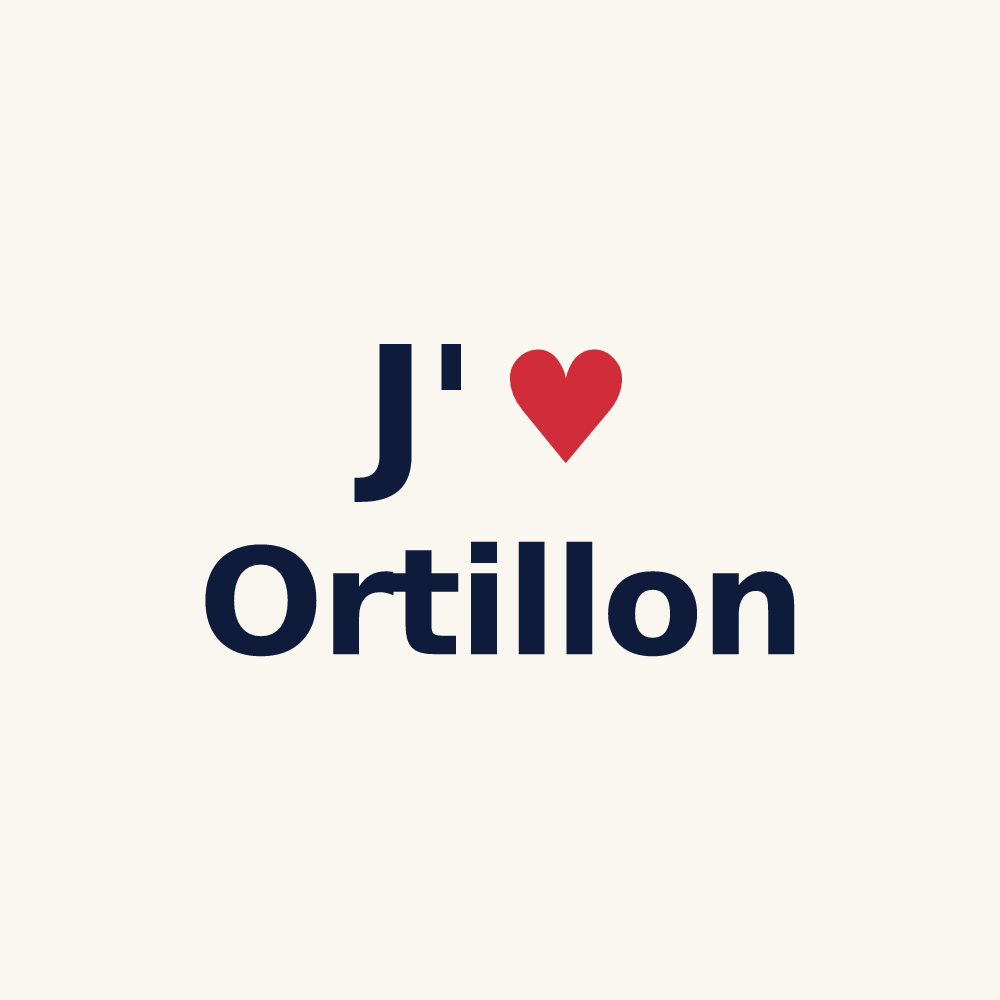 Tasse personnalisée Ortillon — design J'aime Ortillon