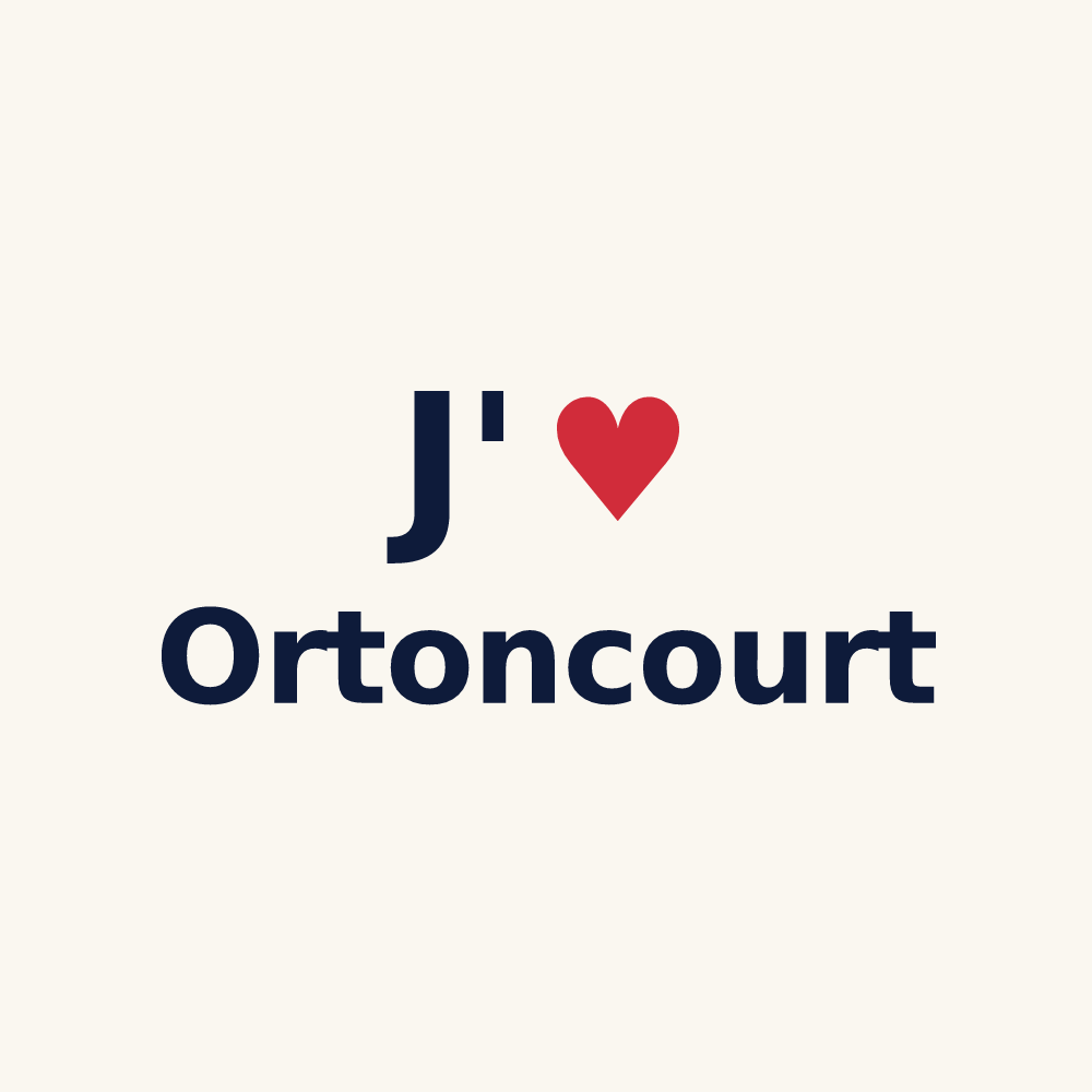 Tasse personnalisée Ortoncourt — design J'aime Ortoncourt