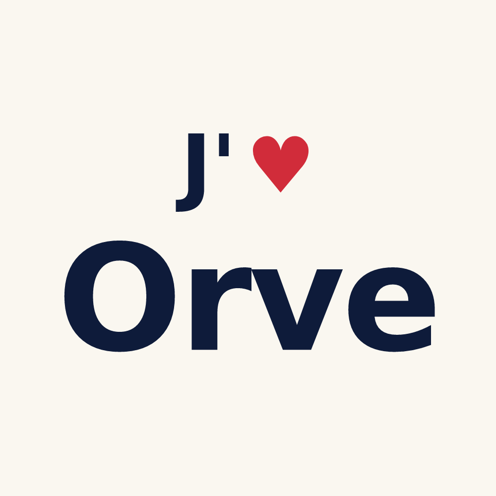Tasse personnalisée Orve — design J'aime Orve