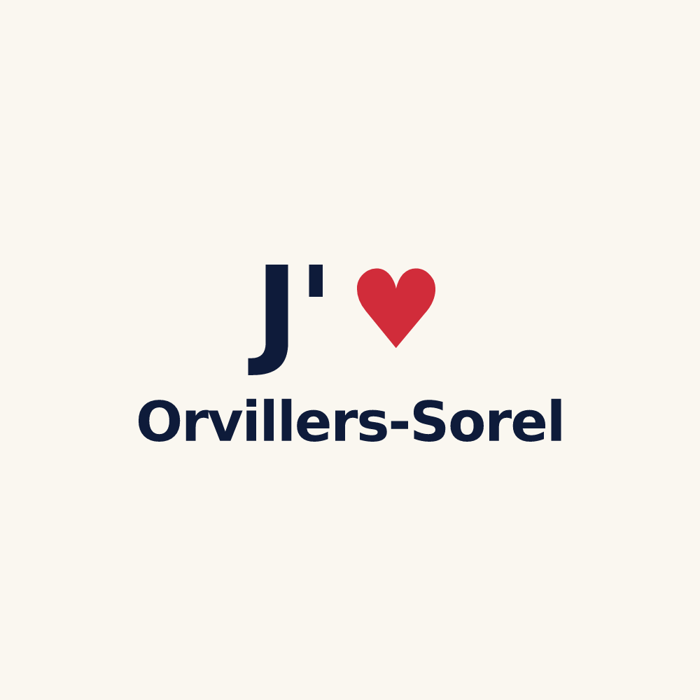 Tasse personnalisée Orvillers-Sorel — design J'aime Orvillers-Sorel