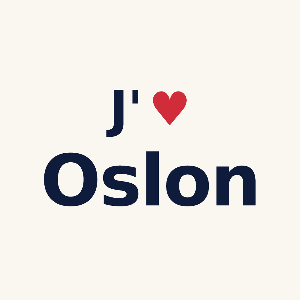 Tasse personnalisée Oslon — design J'aime Oslon