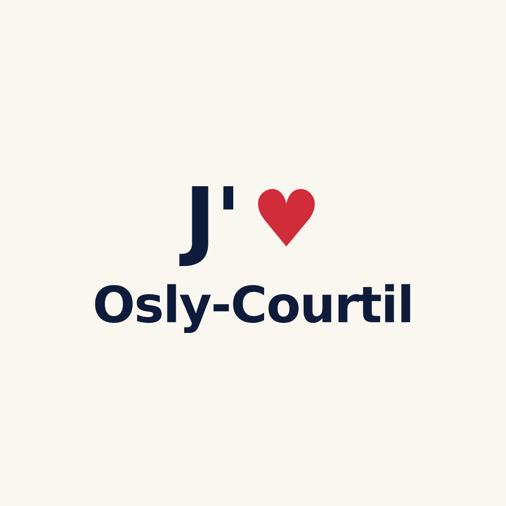 Tasse personnalisée Osly-Courtil — design J'aime Osly-Courtil