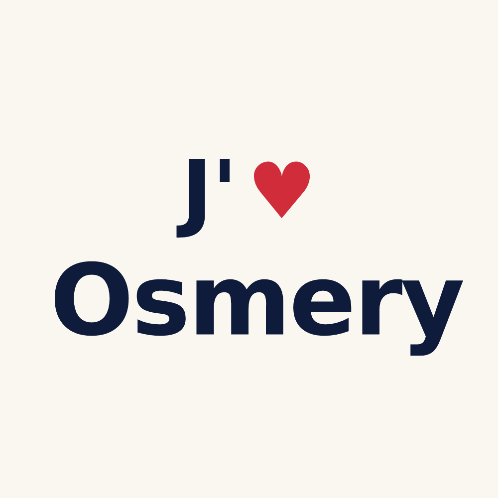 Tasse personnalisée Osmery — design J'aime Osmery