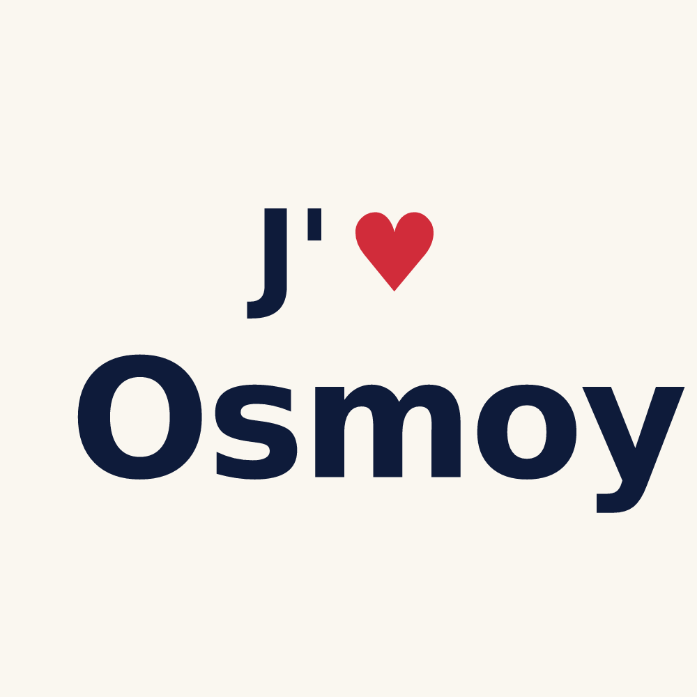 Tasse personnalisée Osmoy — design J'aime Osmoy