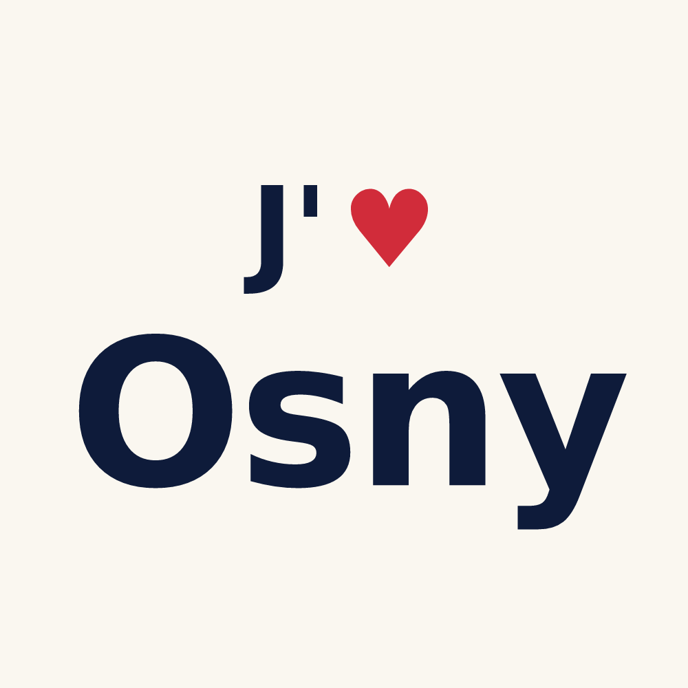 Tasse personnalisée Osny — design « J'aime Osny » imprimé sur la tasse