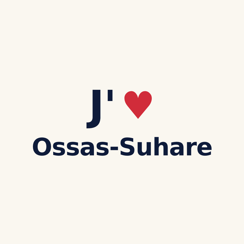 Tasse personnalisée Ossas-Suhare — design J'aime Ossas-Suhare