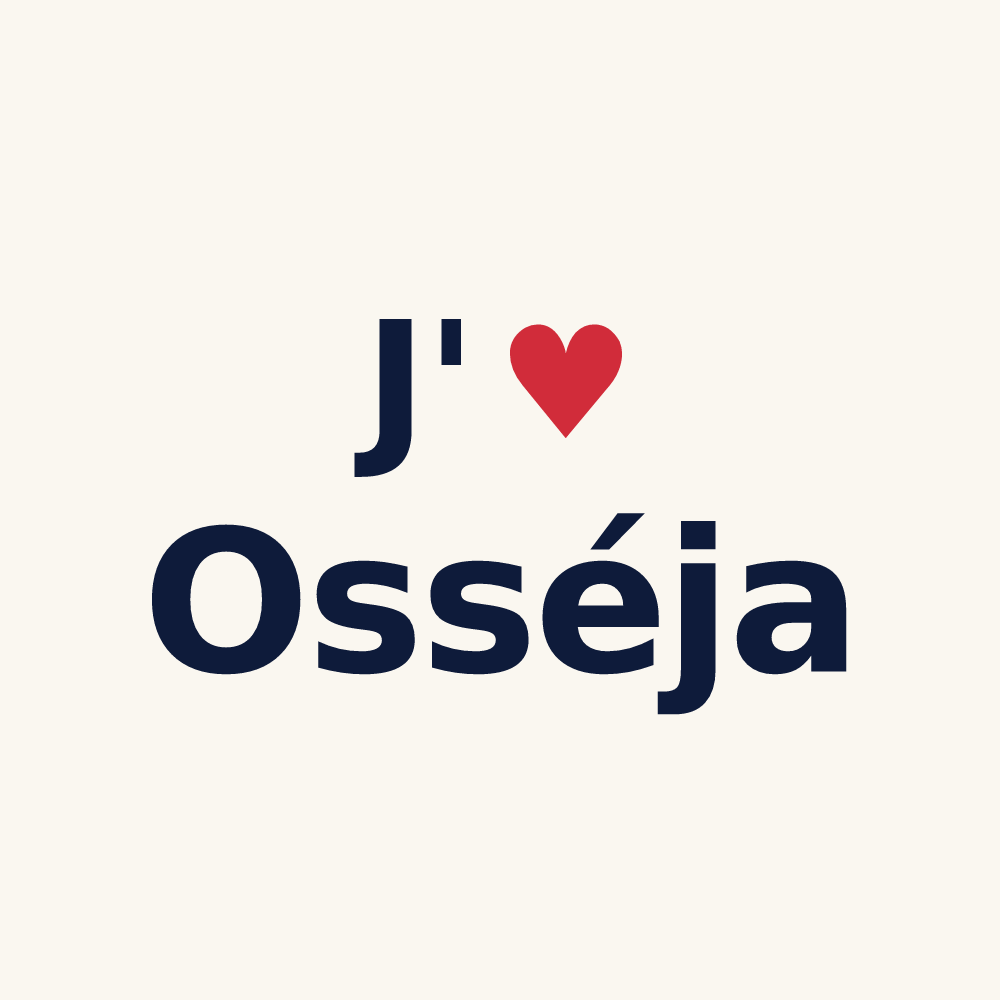 Tasse personnalisée Osséja — design J'aime Osséja
