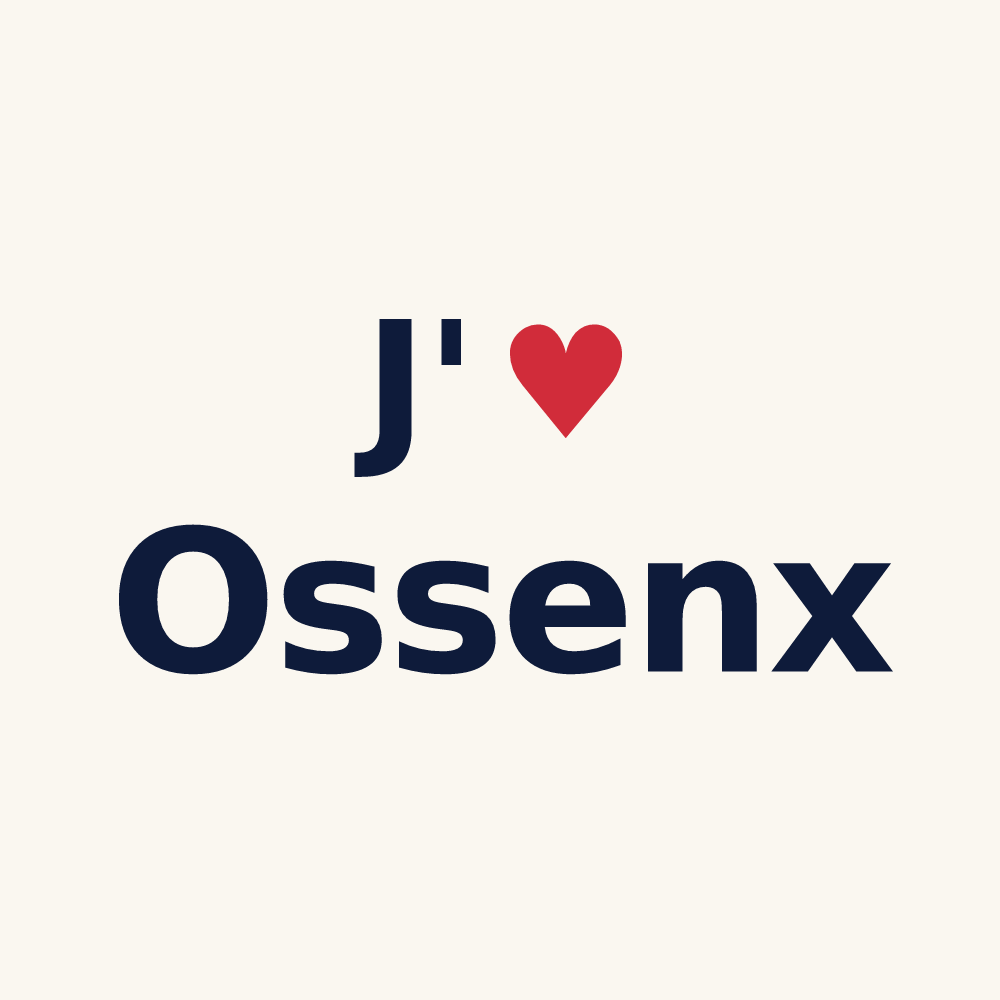 Tasse personnalisée Ossenx — design J'aime Ossenx