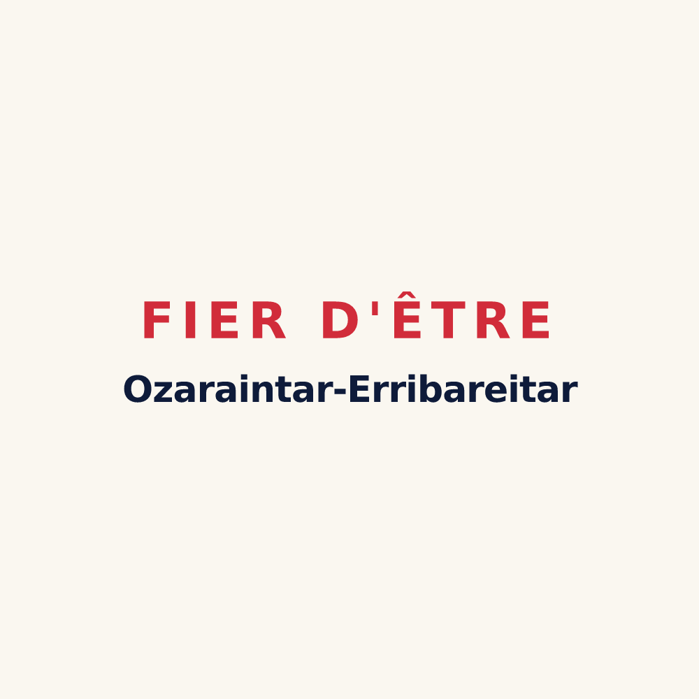 Tasse « Fier d'être Ozaraintar-Erribareitar » — design pour Osserain-Rivareyte