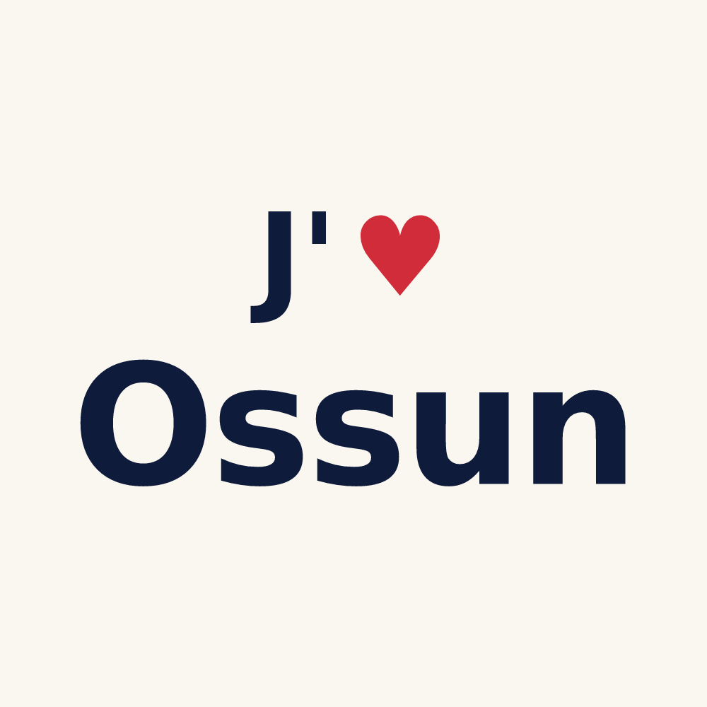 Tasse personnalisée Ossun — design J'aime Ossun