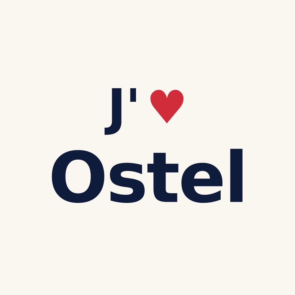 Tasse personnalisée Ostel — design J'aime Ostel