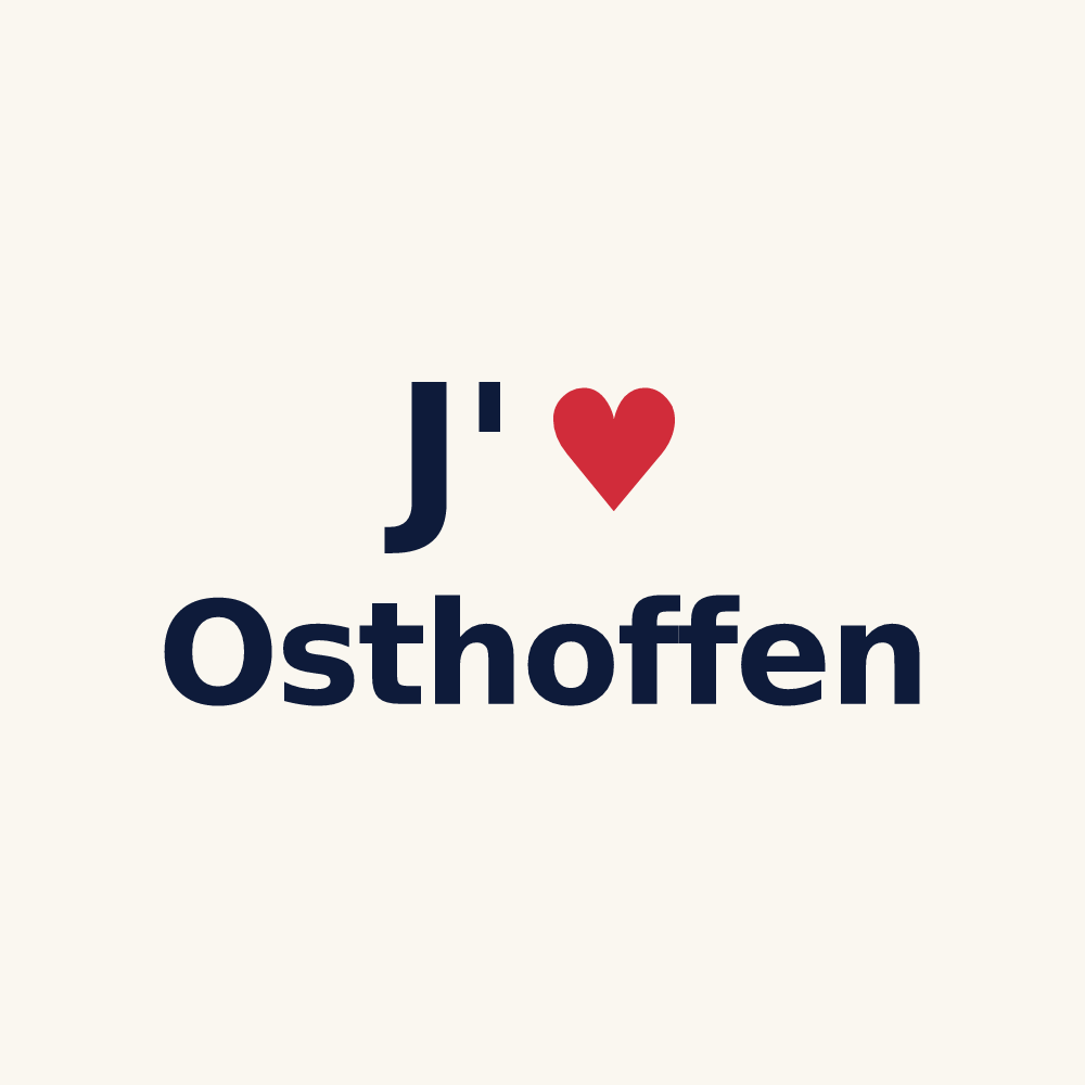 Tasse personnalisée Osthoffen — design J'aime Osthoffen