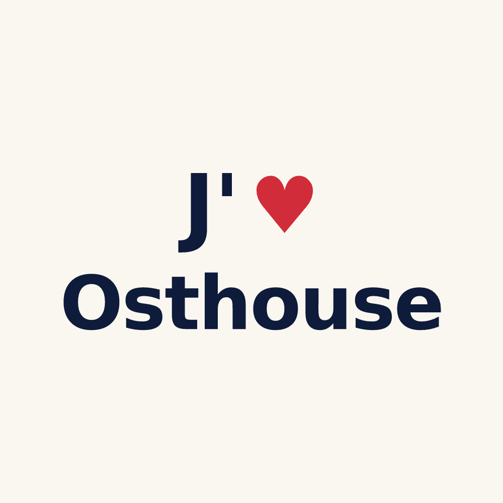 Tasse personnalisée Osthouse — design J'aime Osthouse