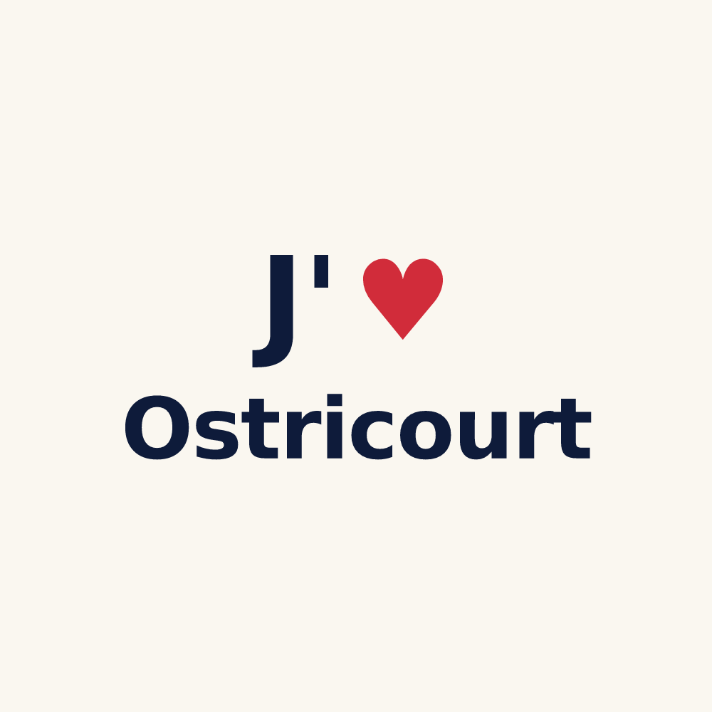 Tasse personnalisée Ostricourt — design J'aime Ostricourt