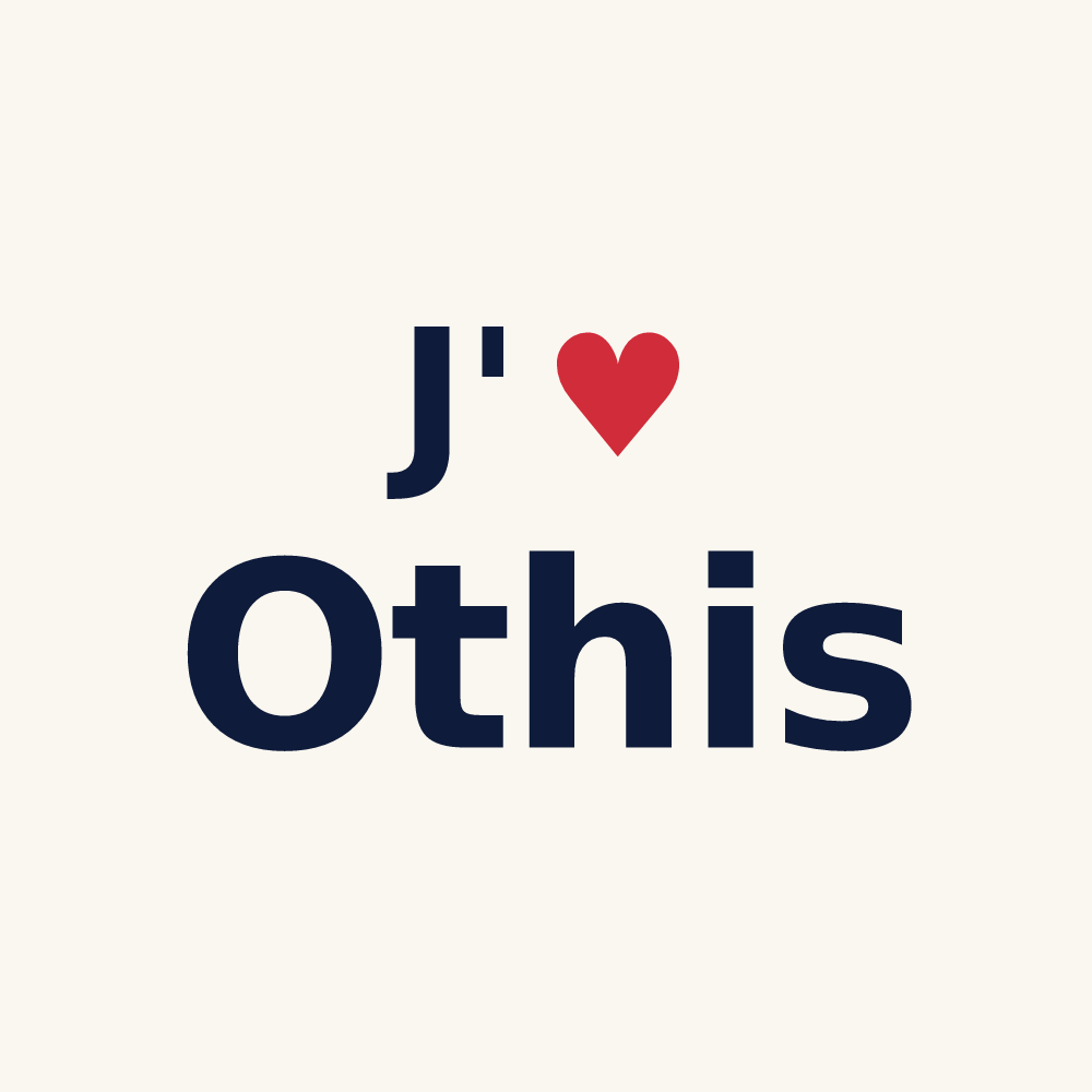 Tasse personnalisée Othis — design J'aime Othis
