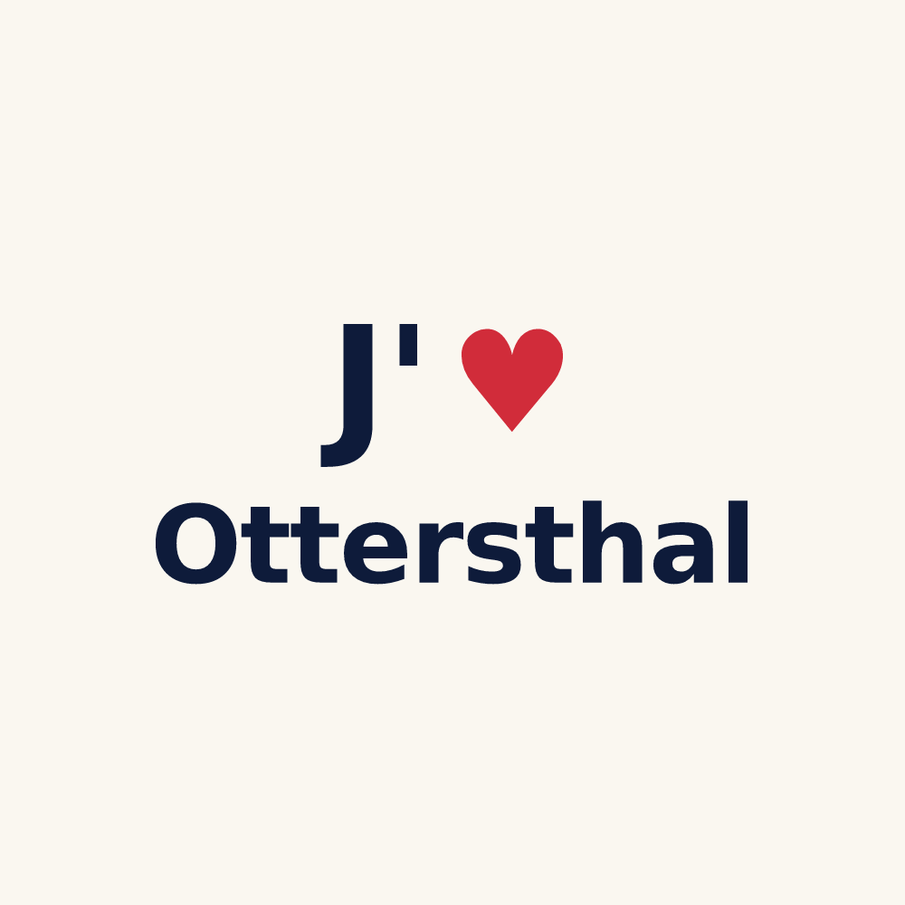 Tasse personnalisée Ottersthal — design J'aime Ottersthal