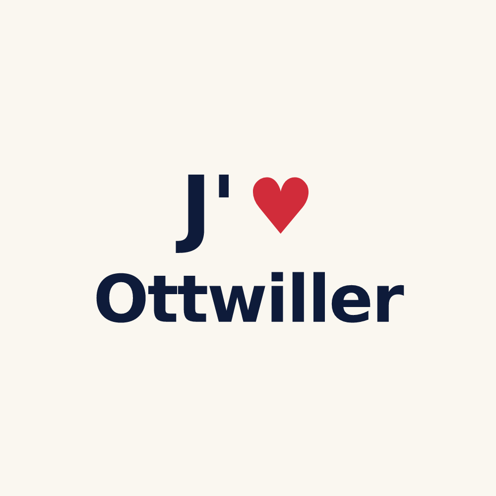 Tasse personnalisée Ottwiller — design J'aime Ottwiller