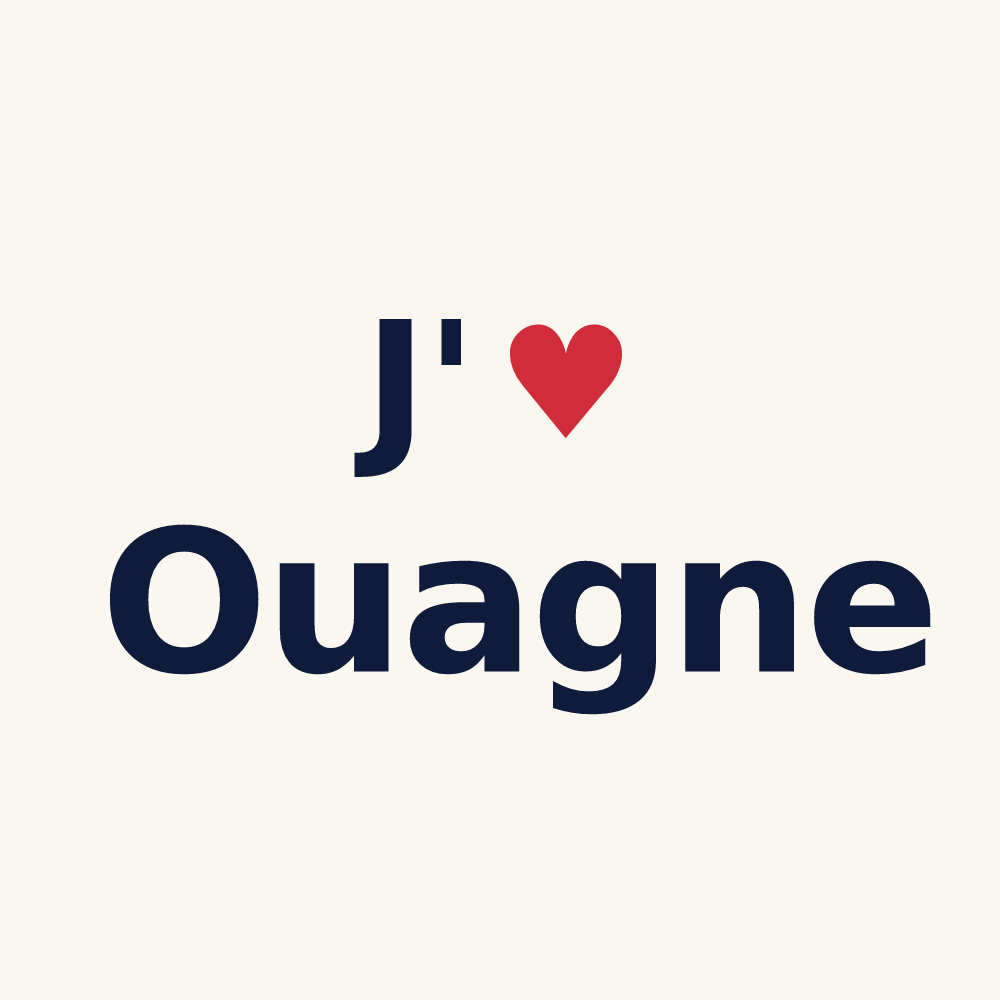 Tasse personnalisée Ouagne — design J'aime Ouagne