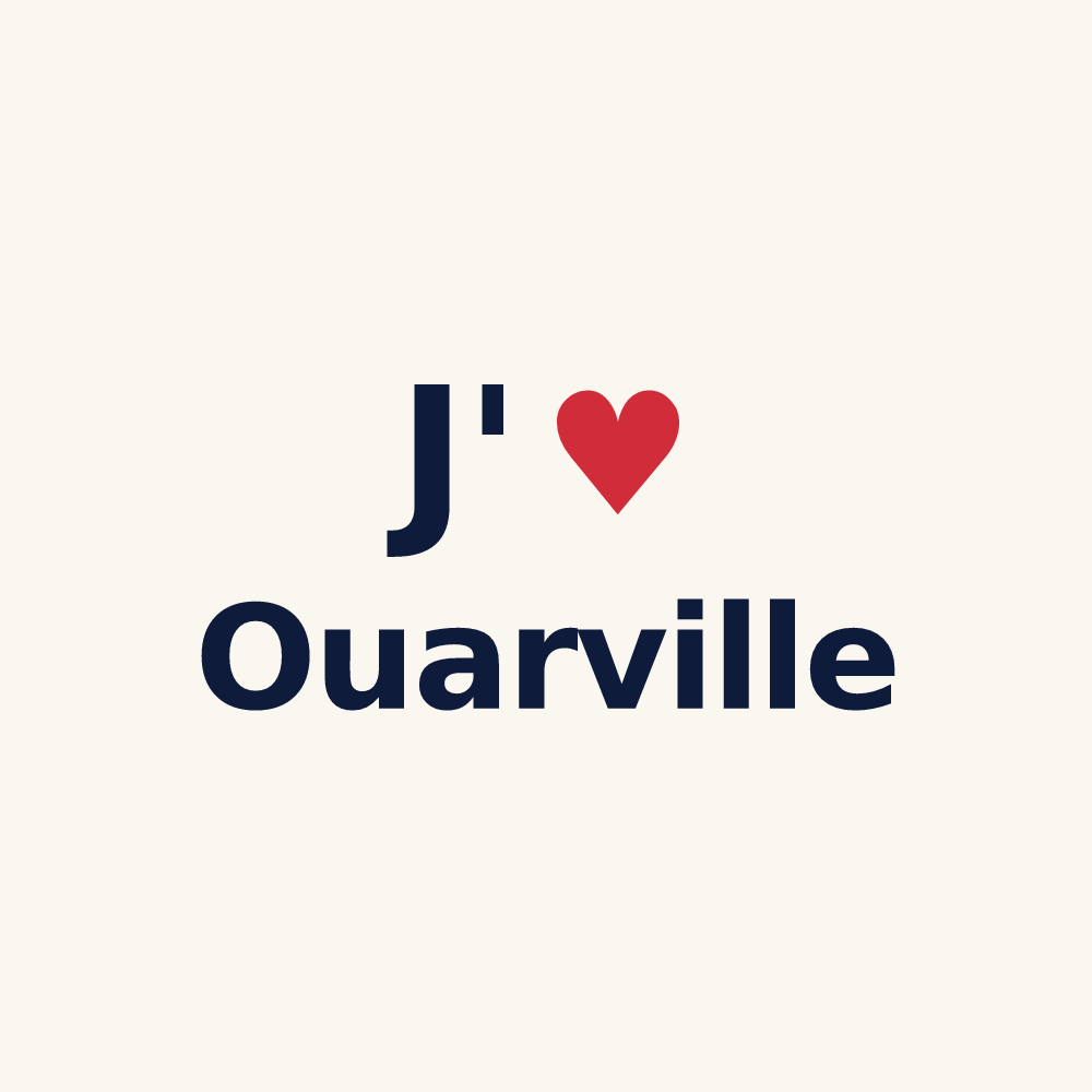 Tasse personnalisée Ouarville — design J'aime Ouarville
