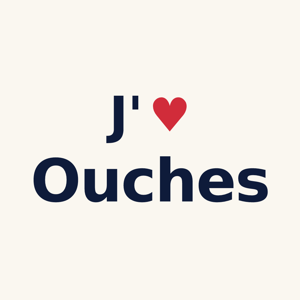 Tasse personnalisée Ouches — design J'aime Ouches