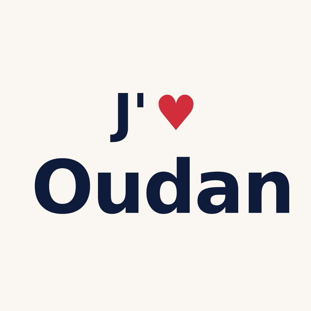 Tasse personnalisée Oudan — design J'aime Oudan