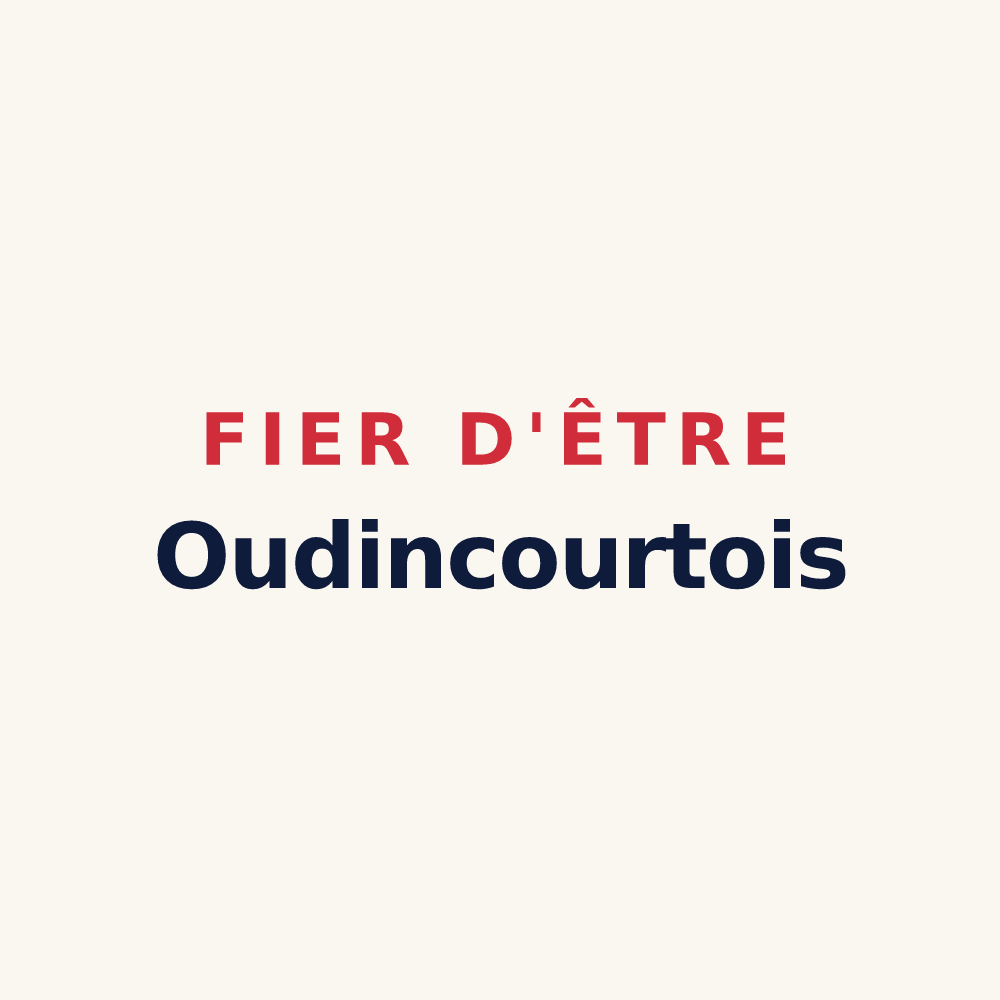 Tasse « Fier d'être Oudincourtois » — design pour Oudincourt