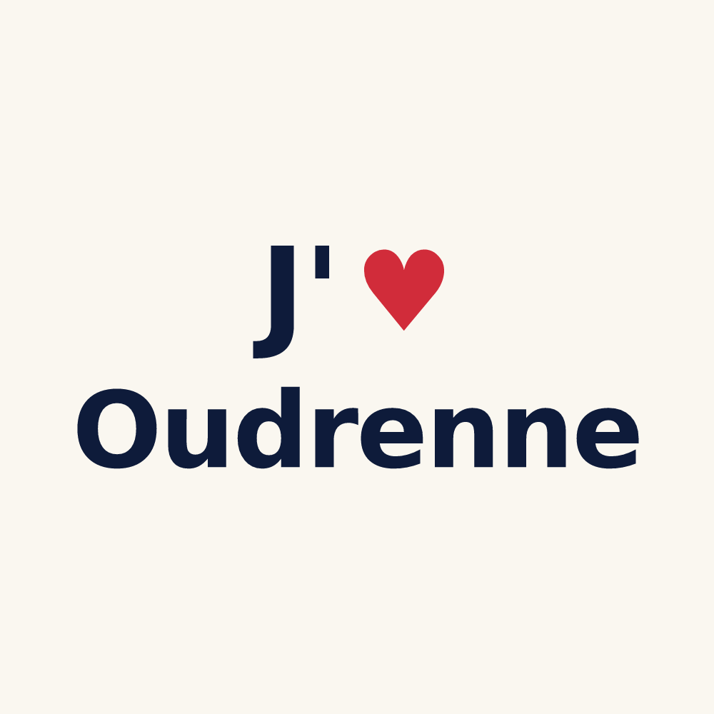 Tasse personnalisée Oudrenne — design J'aime Oudrenne