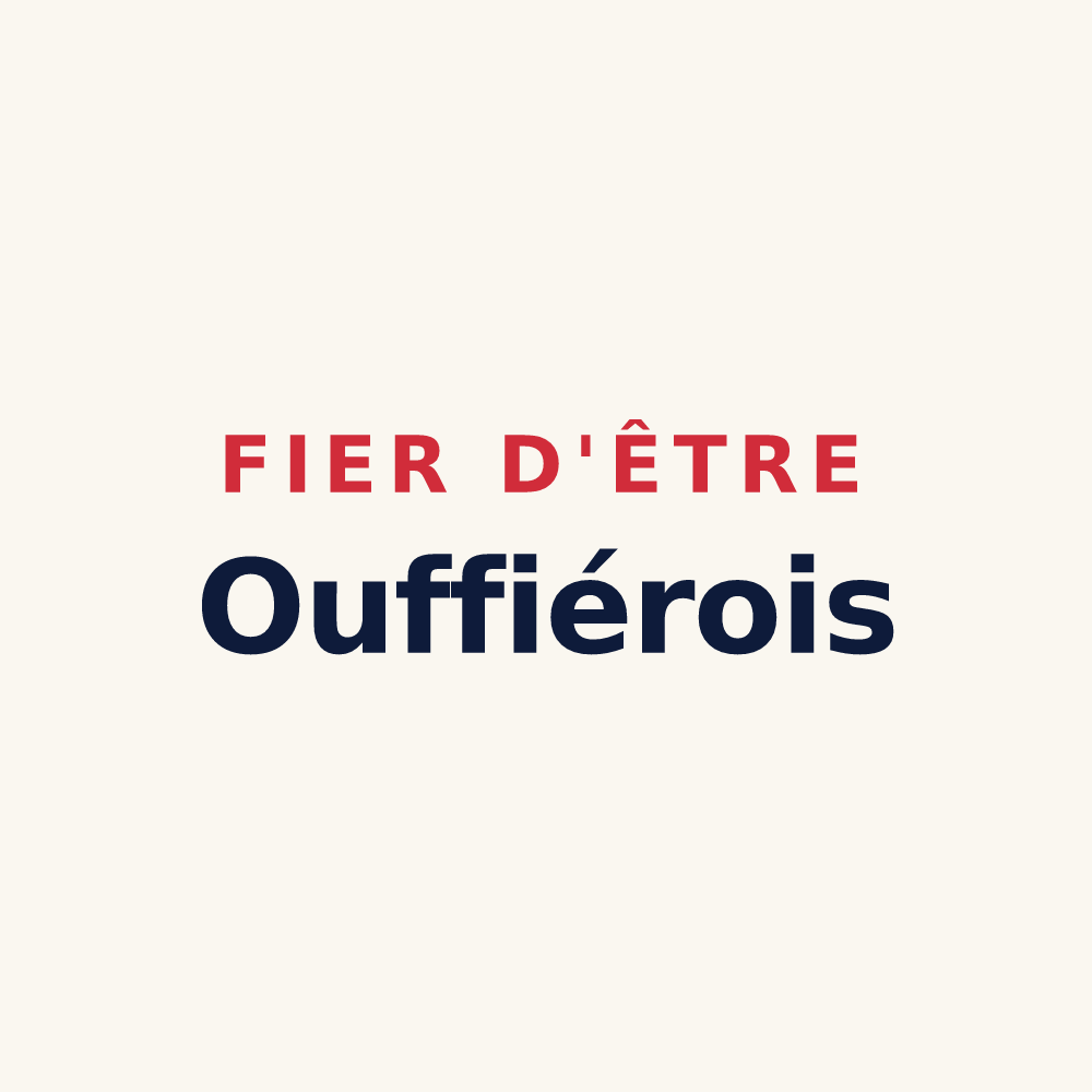 Tasse « Fier d'être Ouffiérois » — design pour Ouffières