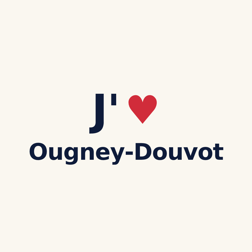 Tasse personnalisée Ougney-Douvot — design J'aime Ougney-Douvot