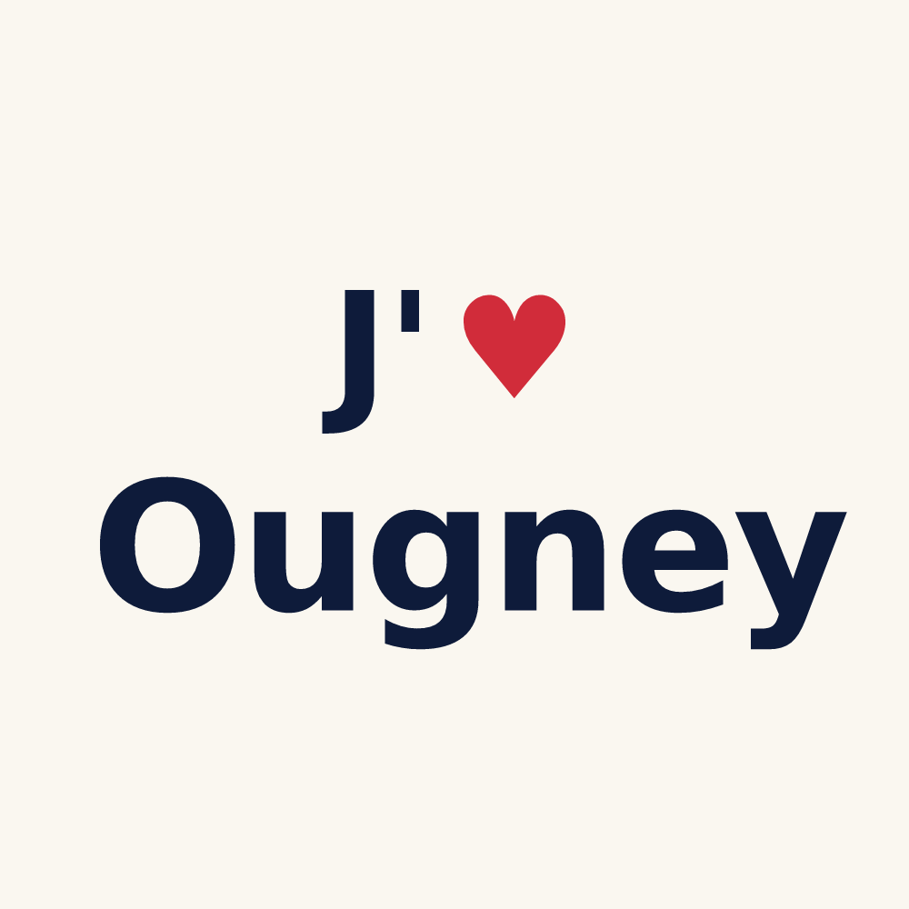 Tasse personnalisée Ougney — design J'aime Ougney