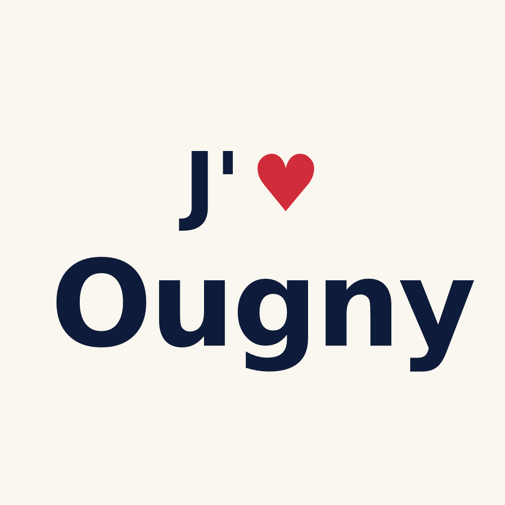 Tasse personnalisée Ougny — design J'aime Ougny