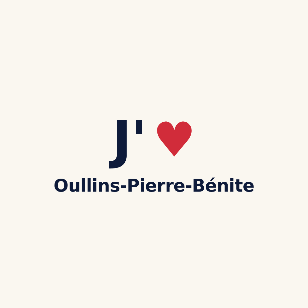 Tasse personnalisée Oullins-Pierre-Bénite — design J'aime Oullins-Pierre-Bénite