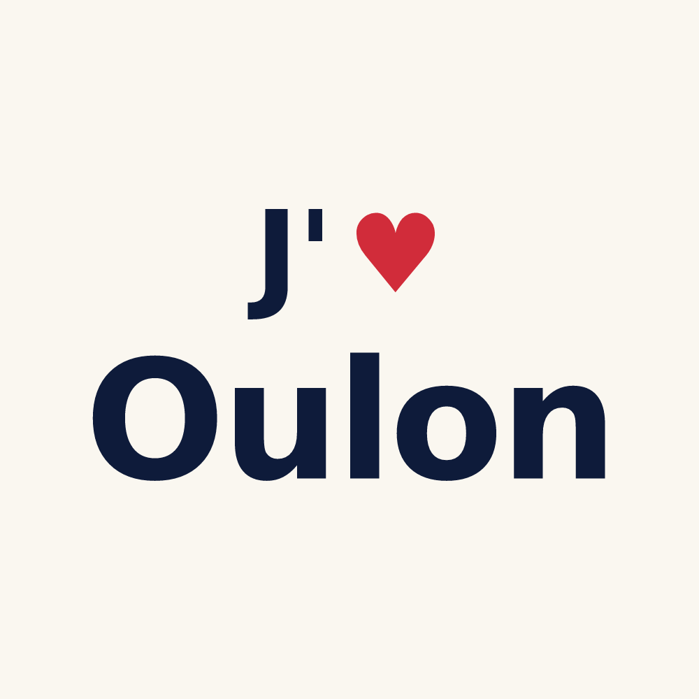 Tasse personnalisée Oulon — design J'aime Oulon